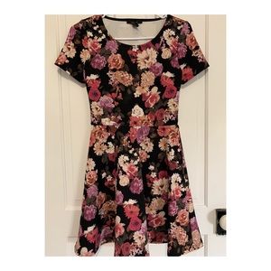 Floral Short-Sleeve Dress